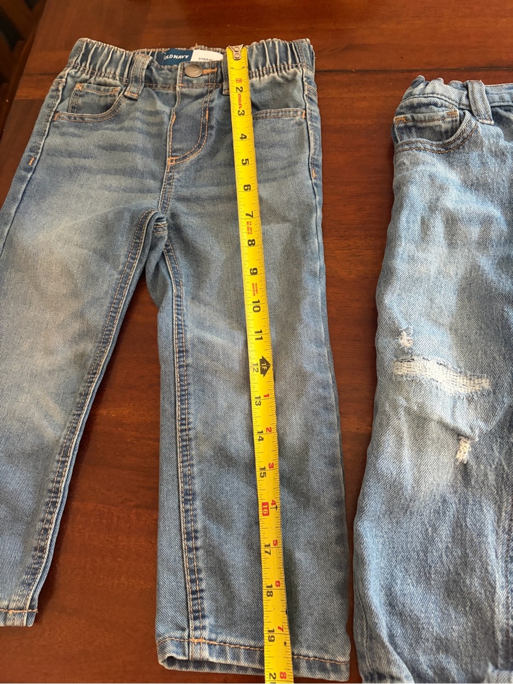 2T Lot Of 3 Pair Of Jeans Old Navy And Jumping Beans 2 Straight And 1 Skinny - Picture 10 of 16